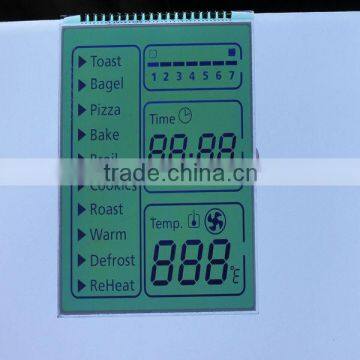 custom silk screen 7 segment lcd display panel
