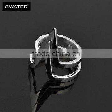 Wholesale Stainless Steel Arrow Design Silver Rings Jewelry photo-2