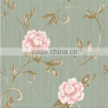 3D wallpaper 2014 new design pvc deep embossed with non-woven backing modern style KA-0201