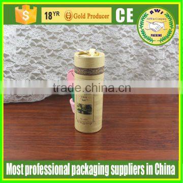 Strong kraft cardboard box paper tube with lid