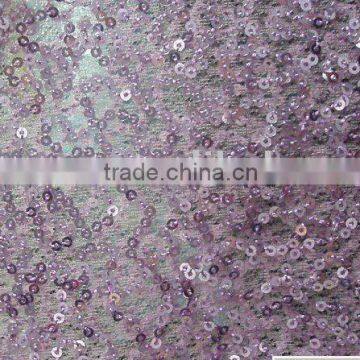 3mm round brilliant plaind embroidery mesh fabric /MS. dress fabric