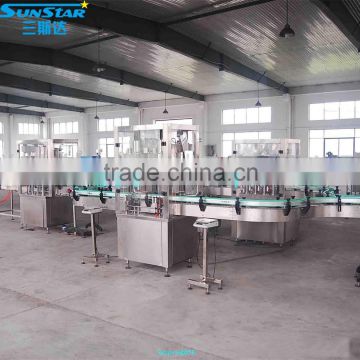 Automatic linear type oil gel filling machine for olive cooking sunflower oil in bottle barrel or jar can