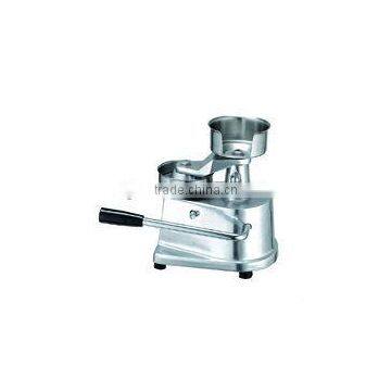 Manual hamburger press machine