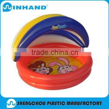 2016 Cheap Custom Colorful PVC Plastic Baby Swimming Pool With Cushion