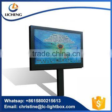 lighting double-side outdoor aluminum led billboard