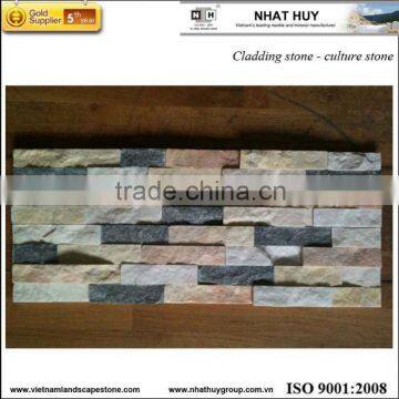 Stacked stone panel - wall cladding