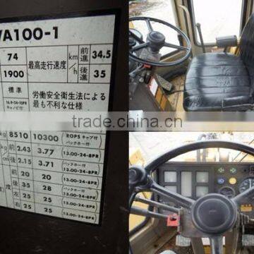 WHEEL LOADER USED KOMATSU WA100 -1 JAPANESE FRONT LOADER 1.2m3 BUCKET SIZE photo-5