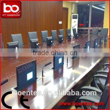 Aluminum Motorized Retractable Monitor System for Meeting Table