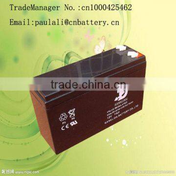 12v7ah lead acid battery for 30w DC fan