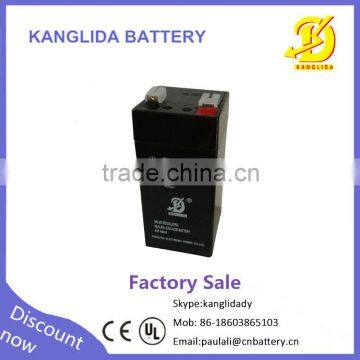 4v 4ah sealed lead acid battery, 4v 4ah rechargeable lamp battery