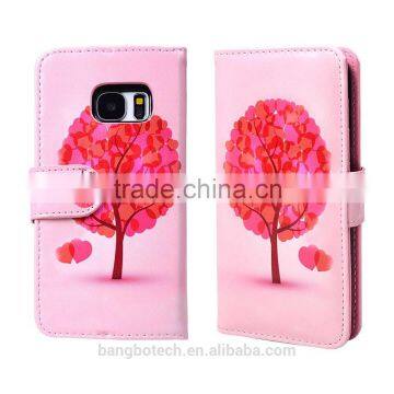 Printing Leather Case Leather Flip Cover For Samsung Galaxy S7 Case With Card Holder photo-3
