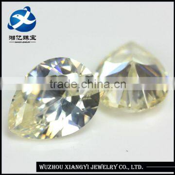 Yellow Topaz Gemstones Wholesale,Bulk Cubic Gems Stones,Pear Cut Artificial Cubic Zirconia Gemstones