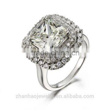 latest simple aaaaa cubic zirconia gold ring design