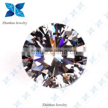 Synthetic machine cut10 Hearts & 10Arrows White Round Cubic Zirconia For Jewelry