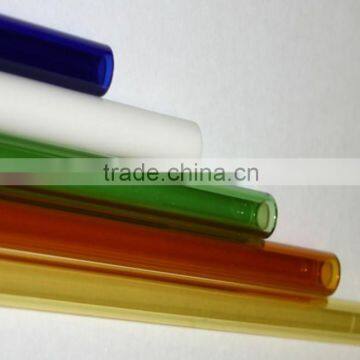 Customized size borosilicate red hollow glass tube