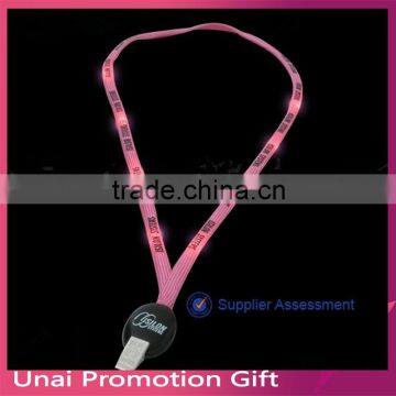 Amazing lanyard led flash lights lanyard