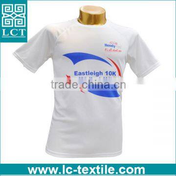 wholesale bulk cheap 100% polyester white sport t shirt for running event