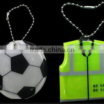 Reflective Keychain in Safety Vest Shape, EN13356 Standard for Pendant Safe