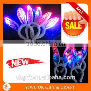 Plush Led Bunny Ear,bunny ear headband