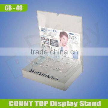 hign quality cosmetics product desktop acrylic display stand