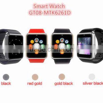 2016 Bluetooth Smart Watch GT08 wearable devices Smartwatches Support Sim Card MP3 For apple Samsung Huawei Android phone