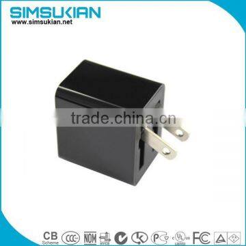 usb wall charger 5v 1a with UL FCC