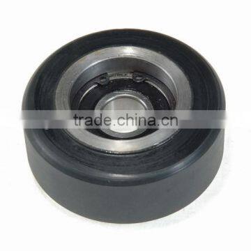 Escalator Step Roller 76.2mm, 76.2x32mm, bearing 6203, 76.2x32x6203, Black