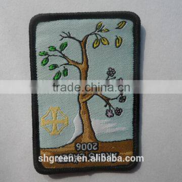 Straight Cut Stitch Weaving Garment Patch