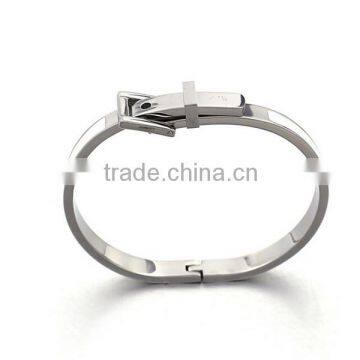 Fashion Women Enamel Spring Bracelet Fine Jewelry Stainless Steel Belt Sivler Cuff Bangle photo-6