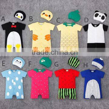 wholesale baby clothes cute animal print happy baby clothes in stock