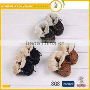 Wholesale Shoes Soft Genuine Leather Cotton Yarn Baby Shoes for in Spanish photo-4