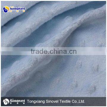 100% Polyester Mink Fabric for Bed Cover, Baby Blanket Fabric