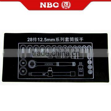 28 Pcs Socket Wrench Set Tools Kit With Case Heavy Duty photo-3