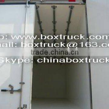 meat transportation truck body, cargo van body, truck body, refrigerated truck for meat transportation