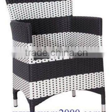 patio garden aluminum pe rattan dinning chair for outdoor