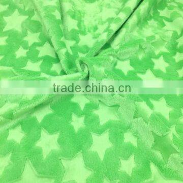 Top quality breathable cuddly knitted star microfiber fabric