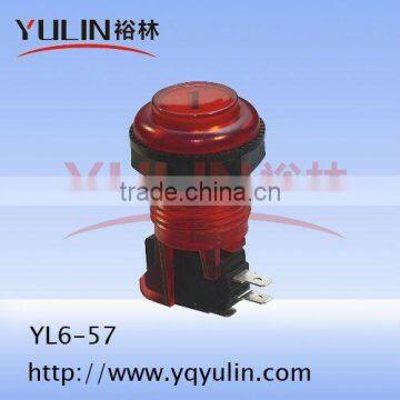 YL6-57 27mm push button mini switch on off lock