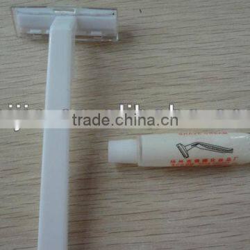 low price good quality straight disposable shaving razor with cream