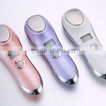 New Diamond micro-dermabrasion+skin scrubber+ultrasonic+cool and hot hammer+galvanic 3 in 1 beauty equipment