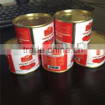 Fresh vegetables canned tomato paste concentrated 28-30%