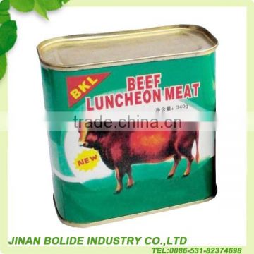 High quality canned beef luncheon meat