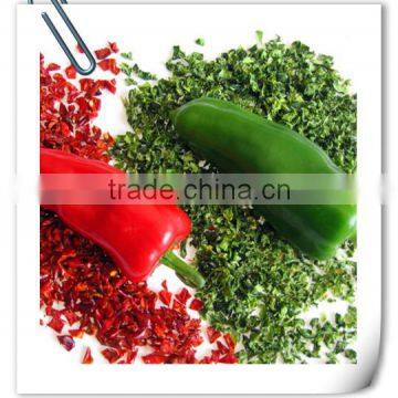 Dehydrated Green Bell Peppers With Kosher BRC HACCP and ISO Certificate