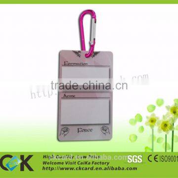 plastic luggage tag name tag printing from Chian manufacturer