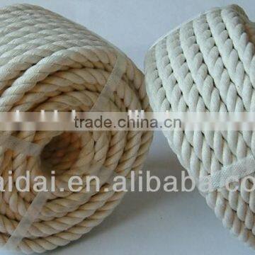 HD 4 strands cotton twisted rope high quality