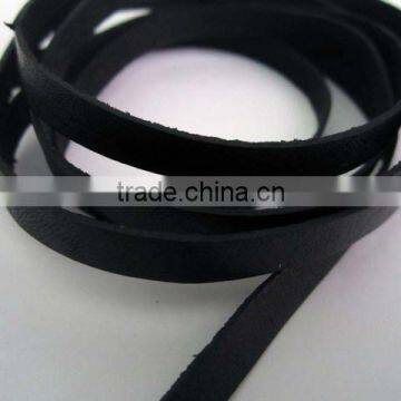 Flat leather braided cord for Jewelry