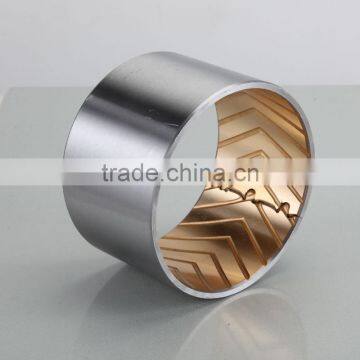 piston pin bush,excavator heavy duty slide bushing, Bimetal bimetallic steel copper trunk bush China supplier