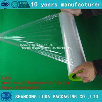 clear handmade PE protective stretch wrap film