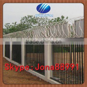 Sharp blade razor barbed wire, barbed razor wire fence (factory)