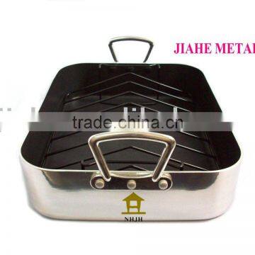 Aluminum Non-stick Turkey Roaster Pan photo-4