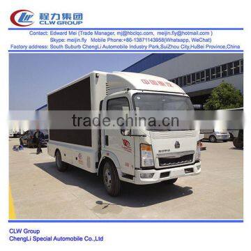 Howo 4*2 type 100 hp p10 LED screen advertising truck